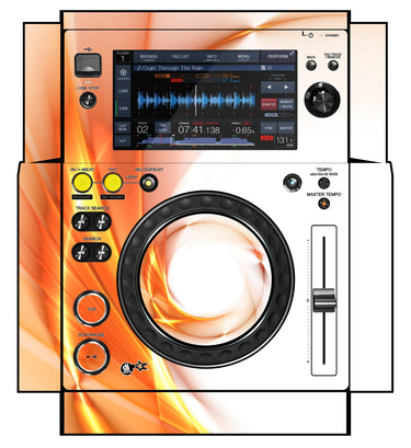 Pioneer DJ XDJ 700 Skin Orange Swirl